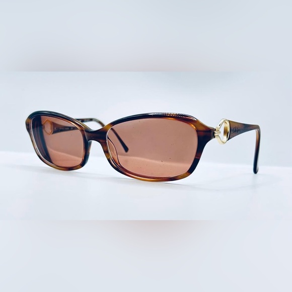 Cole Haan CH611 Brown Oval Sunglasses Frames Only - Picture 2 of 8
